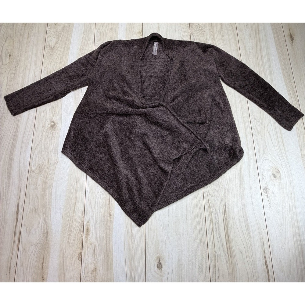 Barefoot Dreams Brown CozyChic Lite Calypso Wrap Cardigan Sweater Size S/M Soft